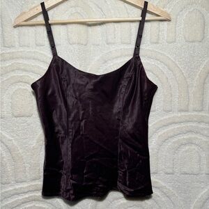 Burgundy Express Corset Tank Top